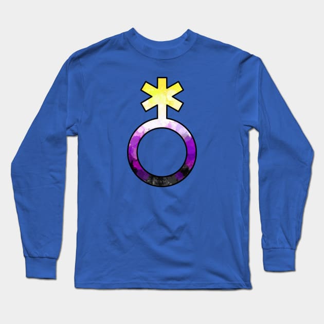 Enby Pride Long Sleeve T-Shirt by Art by Veya